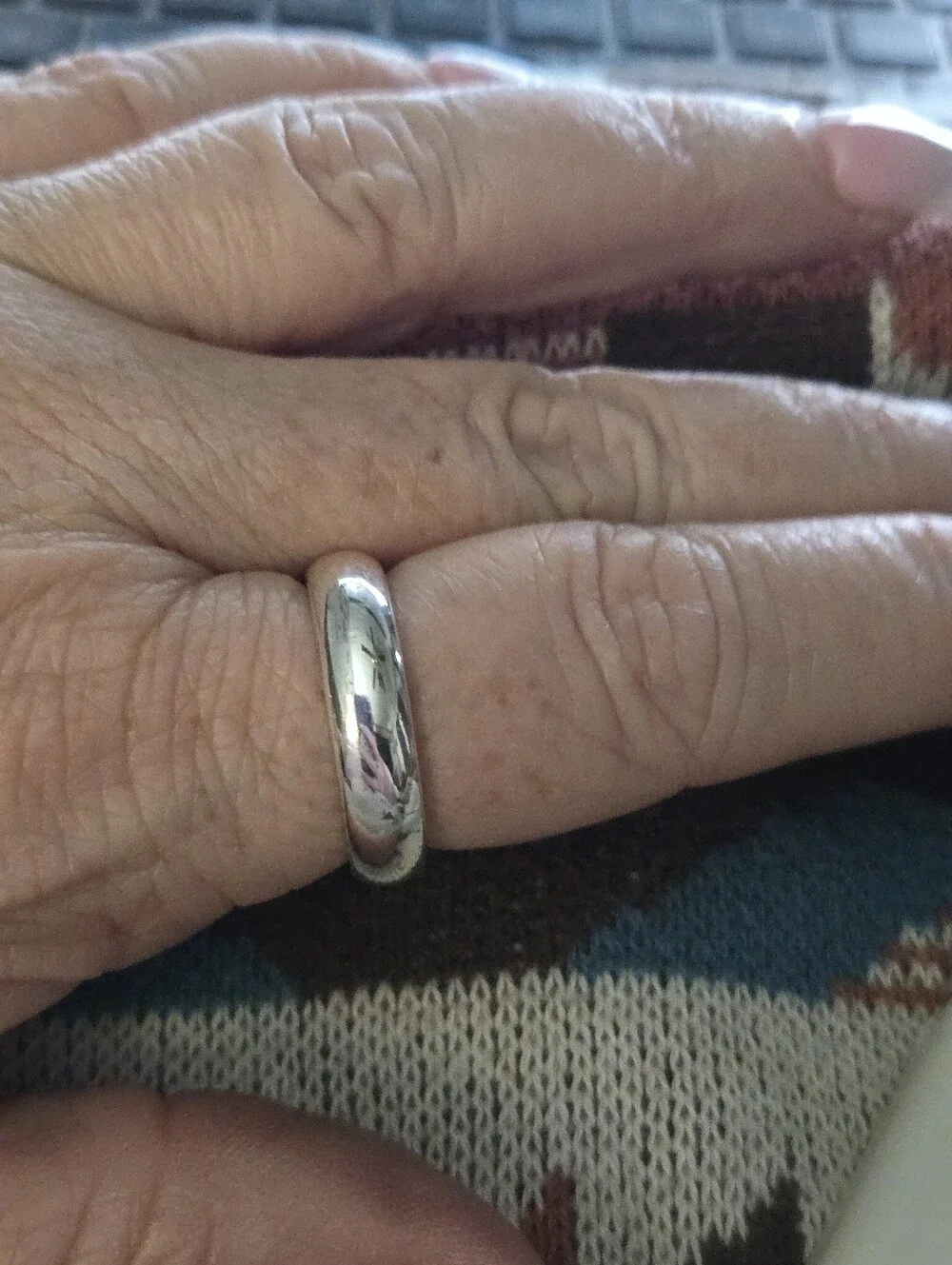 Classic Silver Men's Band Ring - Polished Finish